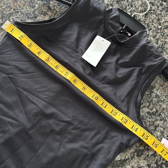 Crave  Fame Women's Black Mock Turtleneck Sleeveless Bodysuit Size S - Picture 6 of 9